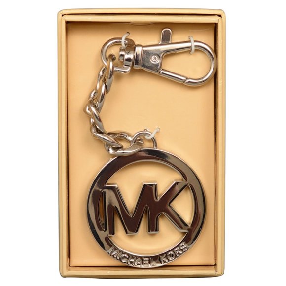 Michael Kors MK Logo Purse Charm in Silver - Picture 1 of 2